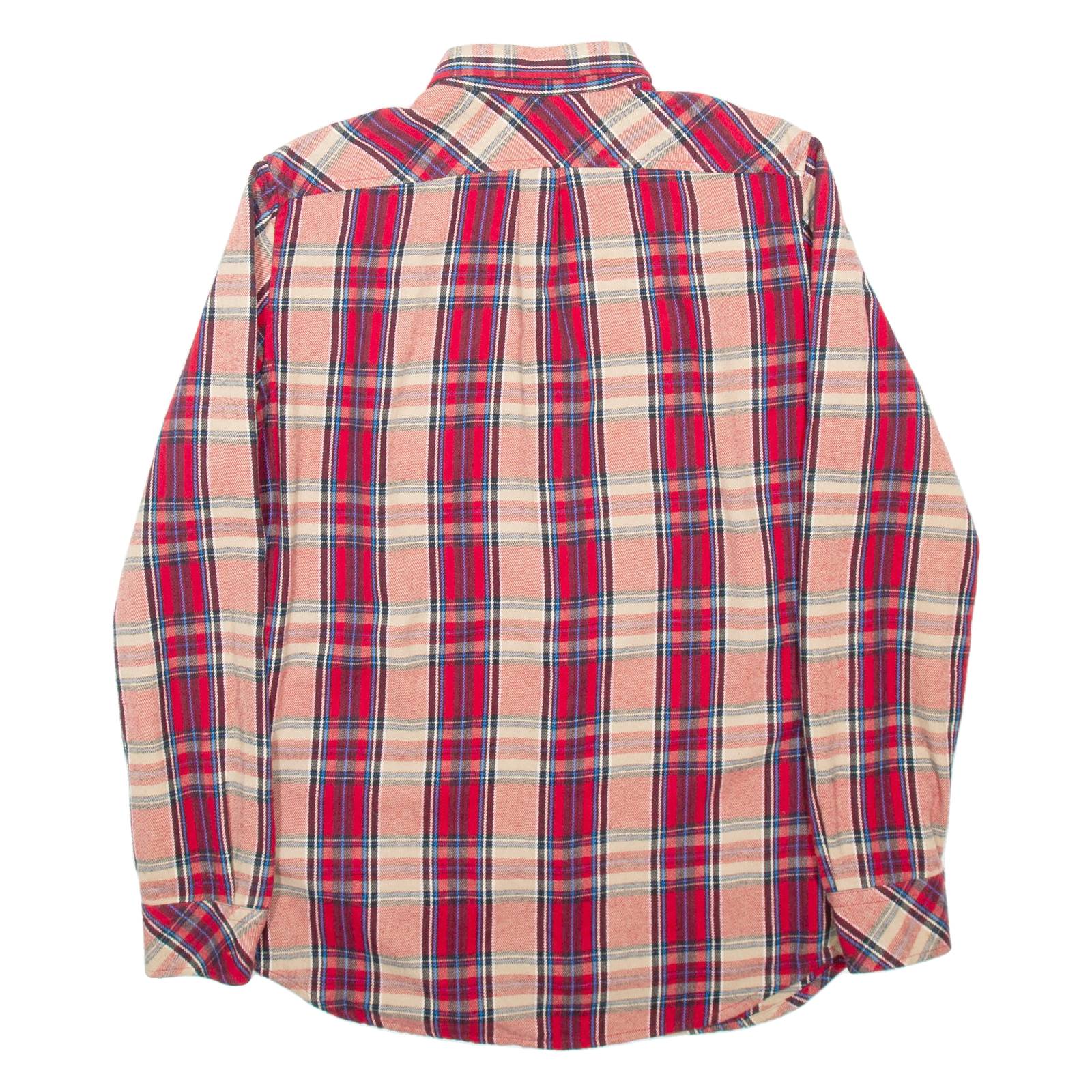 DIESEL Womens Shirt Red Check Long Sleeve S