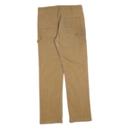 DICKIES Mens Cotton Blend Beige Regular Fit Straight Leg Trousers W30 L30