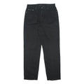 CALVIN KLEIN JEANS Mens Black Relaxed Straight Denim Medium W36 L34 Cotton Zip