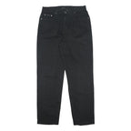 CALVIN KLEIN JEANS Mens Black Relaxed Straight Denim Medium W36 L34 Cotton Zip