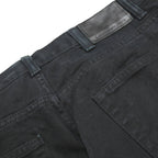 CALVIN KLEIN JEANS Mens Black Relaxed Straight Denim Medium W36 L34 Cotton Zip