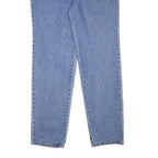 BOXX Mens Regular Fit Straight Blue Denim Jeans W34 L33 Classic Cotton Zip