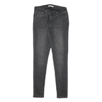 LEVI'S 710 Womens Slim Black Denim Raw W28 L29 Stretch Skinny Jeans
