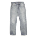 LEVI'S 501 Mens Jeans Blue Regular Straight Denim Medium W31 L32 Classic Button