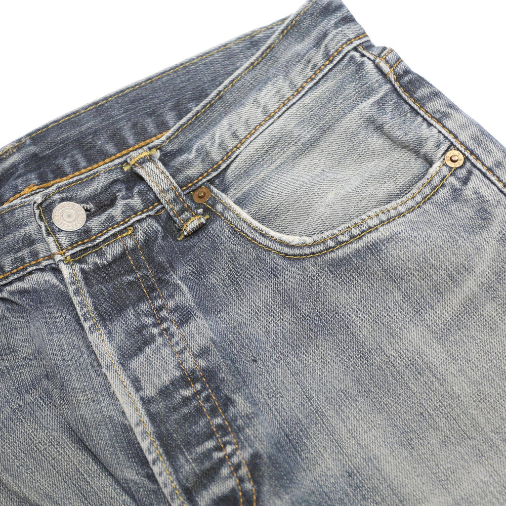 LEVI'S 501 Mens Jeans Blue Regular Straight Denim Medium W31 L32 Classic Button