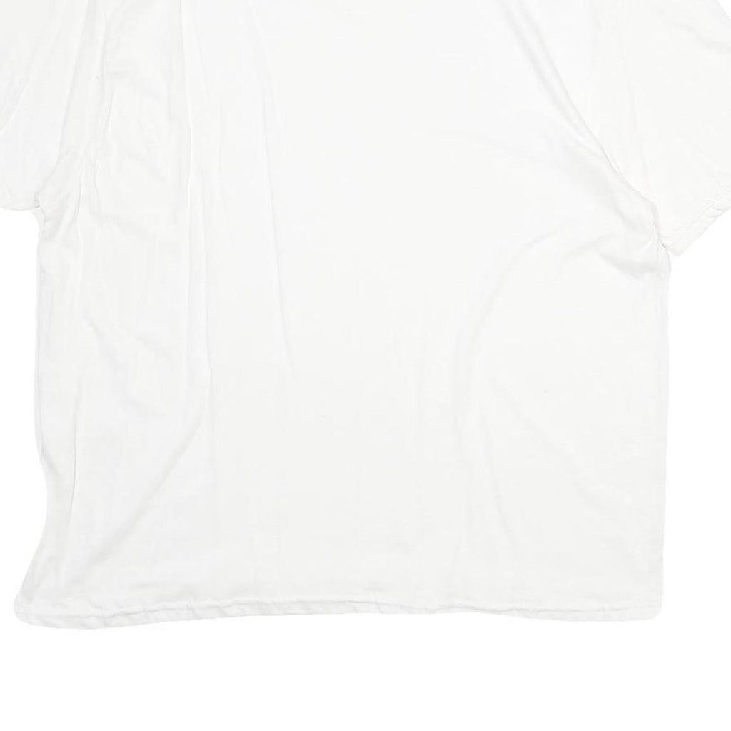 LEVI'S Mens White XL T-Shirt Short Sleeve V-Neck Plain Cotton Casual