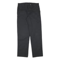 DICKIES Mens Cotton Blend Black Regular Straight Trousers W31 L31 Classic