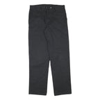 DICKIES Mens Cotton Blend Black Regular Straight Trousers W31 L31 Classic