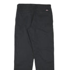 DICKIES Mens Cotton Blend Black Regular Straight Trousers W31 L31 Classic