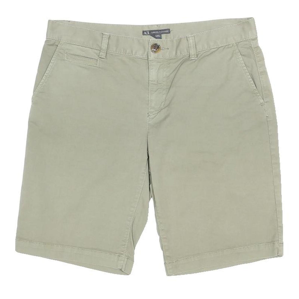 ARMANI EXCHANGE Womens Shorts Beige Casual Plain M W32 Summer Lightweight