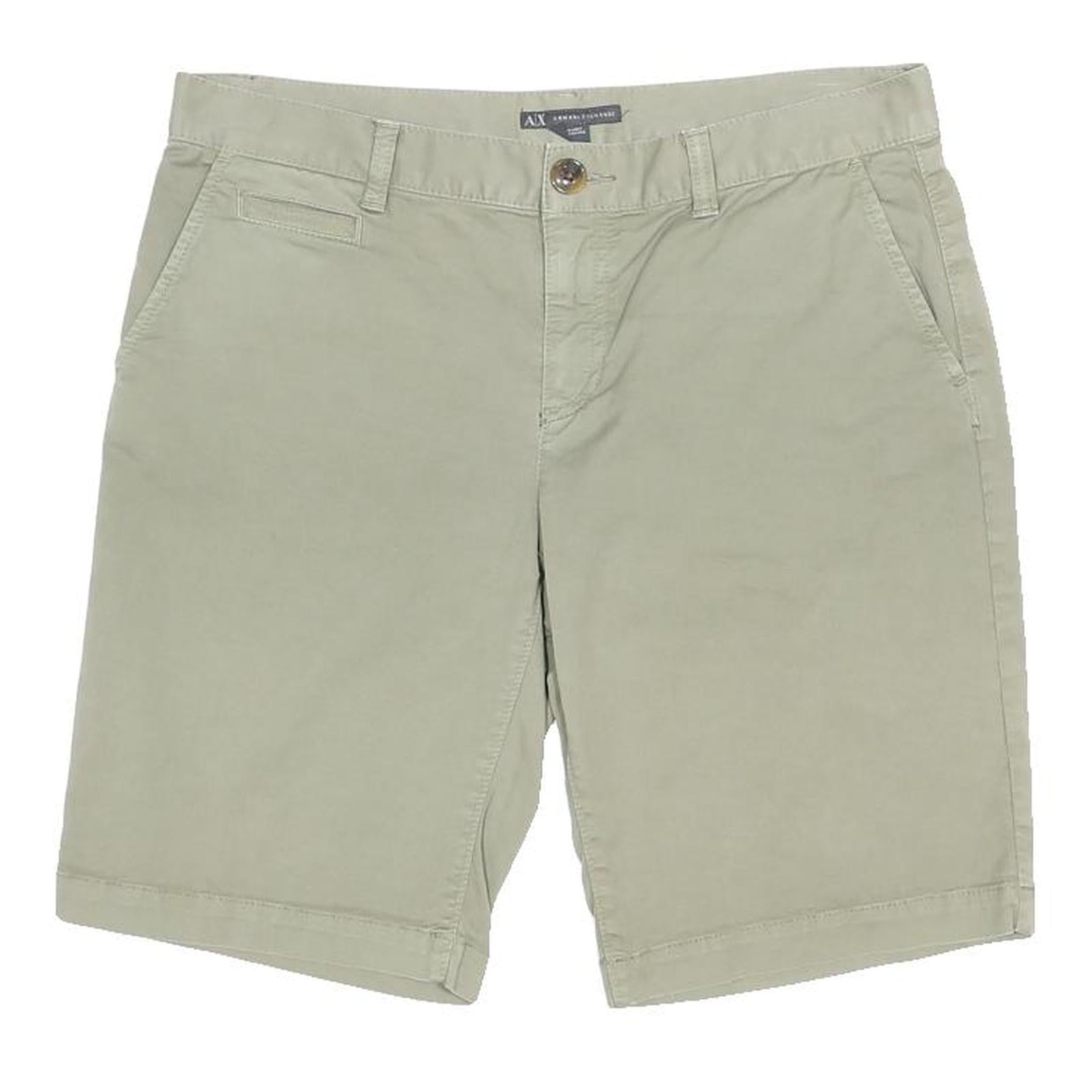 ARMANI EXCHANGE Womens Shorts Beige Casual Plain M W32 Summer Lightweight