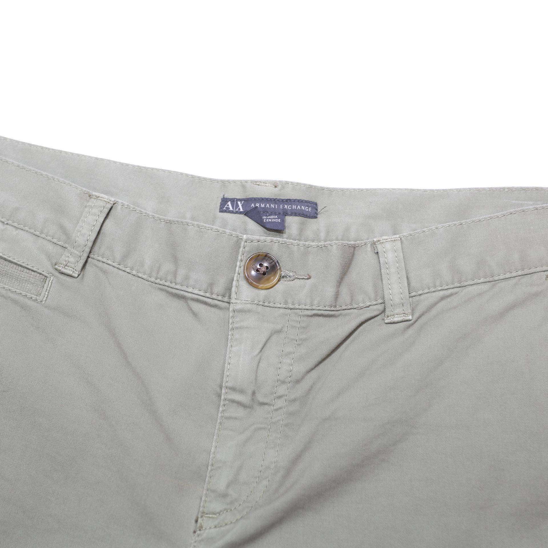 ARMANI EXCHANGE Womens Shorts Beige Casual Plain M W32 Summer Lightweight
