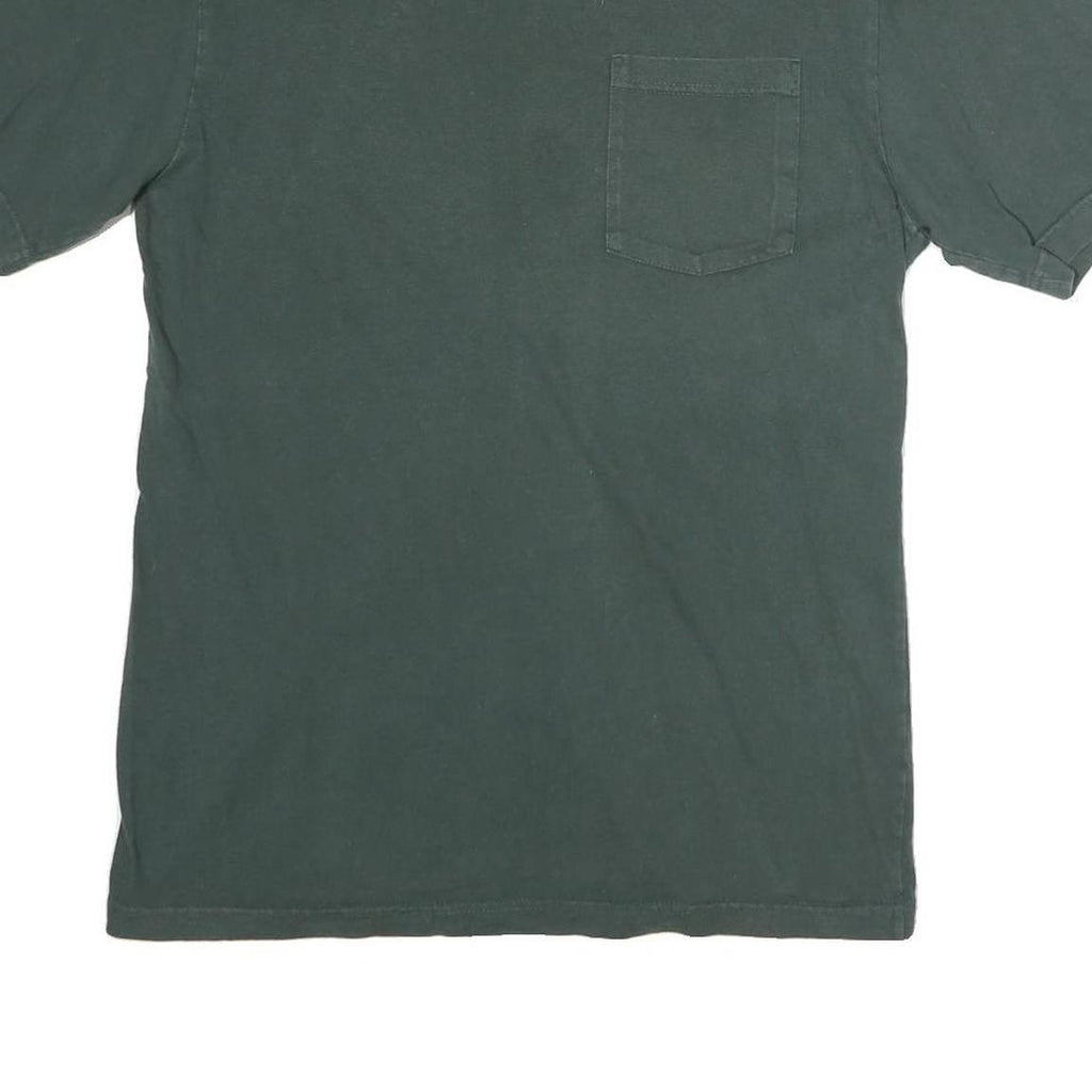 DICKIES Mens Green T-Shirt M Short Sleeve Crew Neck Pocket Workwear Casual