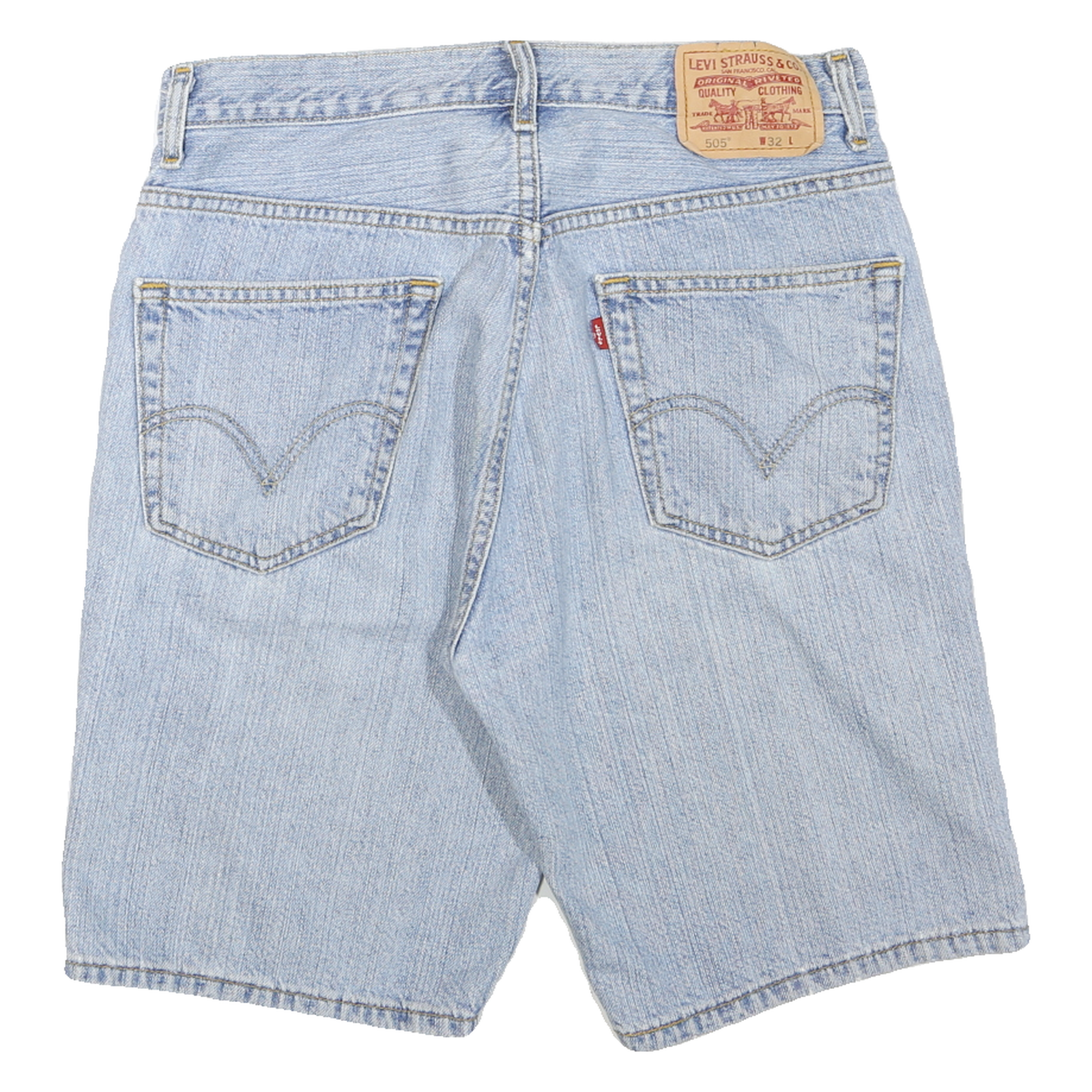 LEVI'S Mens Shorts Blue Denim Regular Fit M W32 Casual Classic Cotton Blend