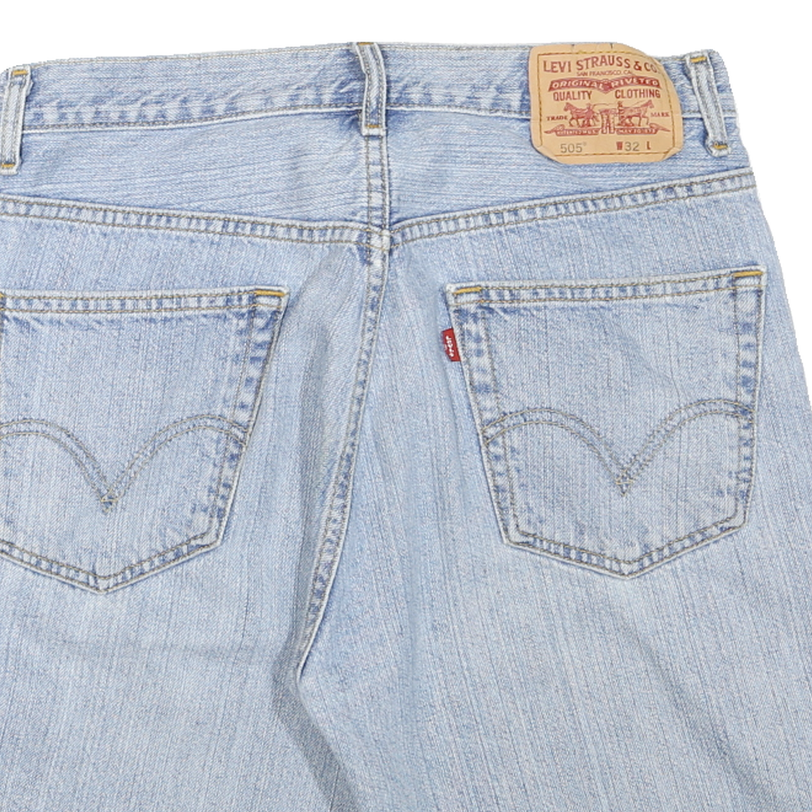 LEVI'S Mens Shorts Blue Denim Regular Fit M W32 Casual Classic Cotton Blend