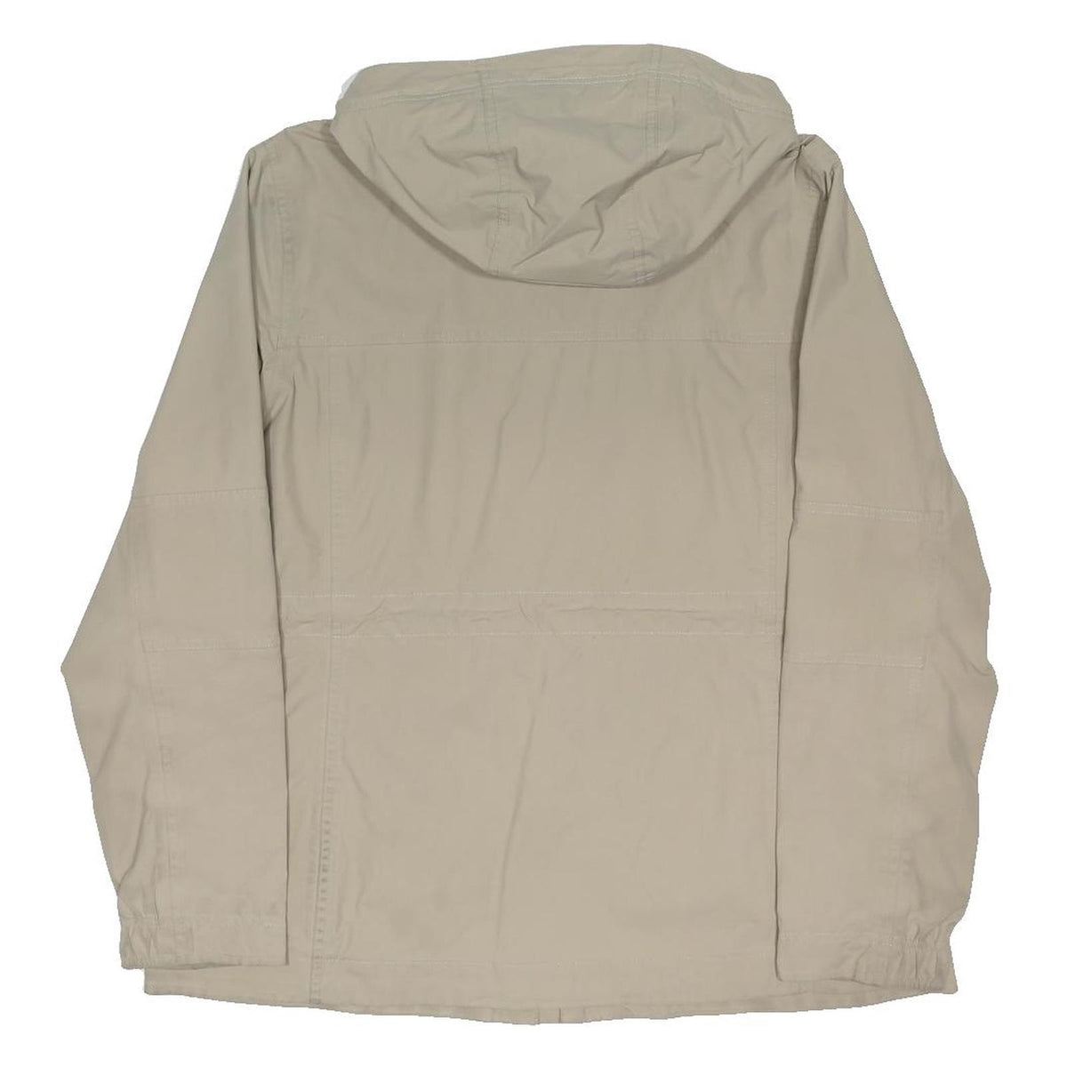 THE NORTH FACE Womens Cream Jacket XL Polyester Blend Plain Zip Hooded Outdoor