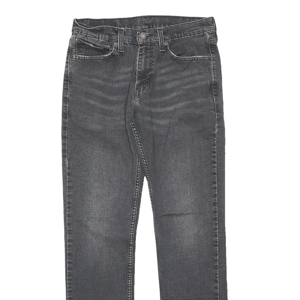 LEVI'S 511 Slim Mens Jeans Black Regular Skinny Denim Medium W31 L32 Zip