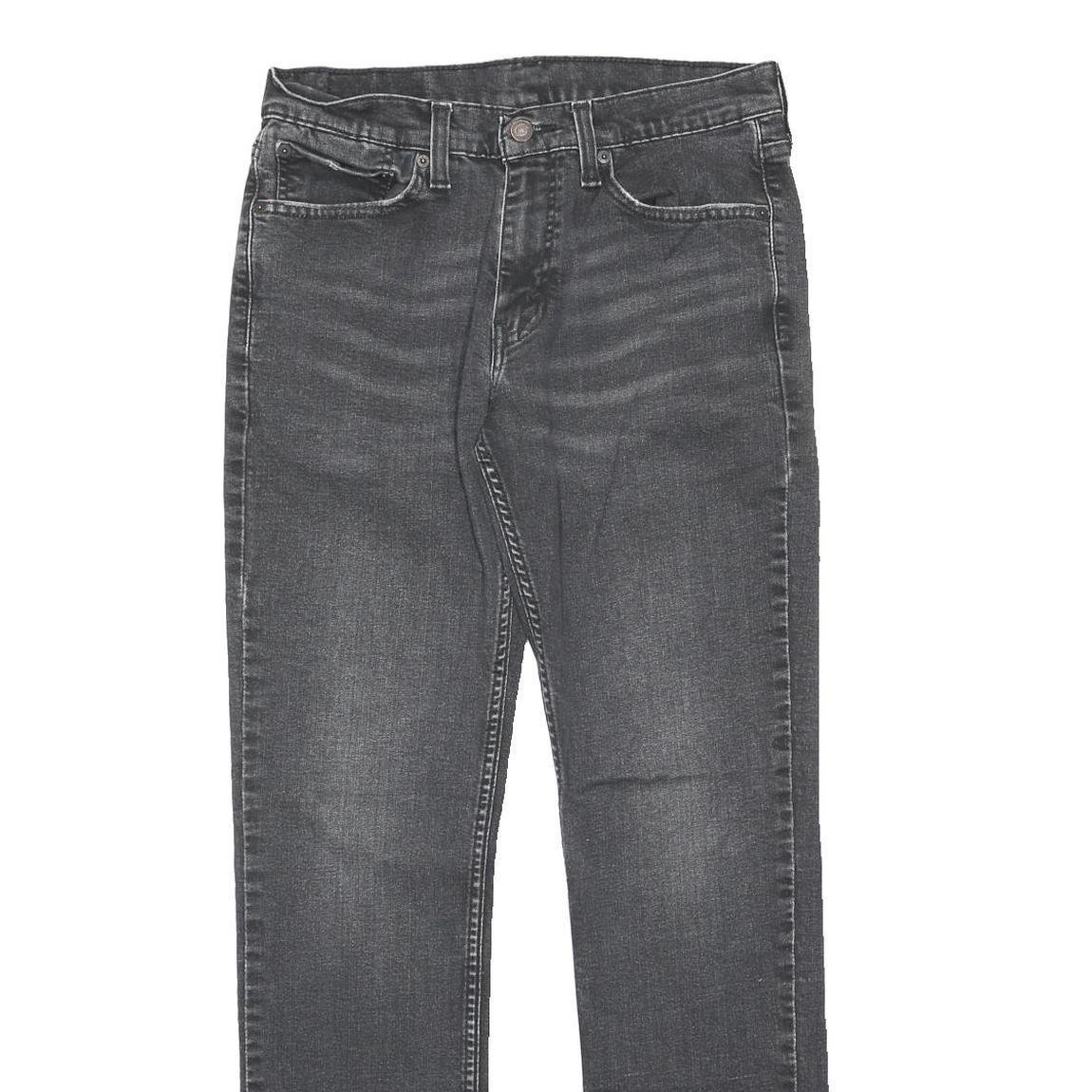 LEVI'S 511 Slim Mens Jeans Black Regular Skinny Denim Medium W31 L32 Zip