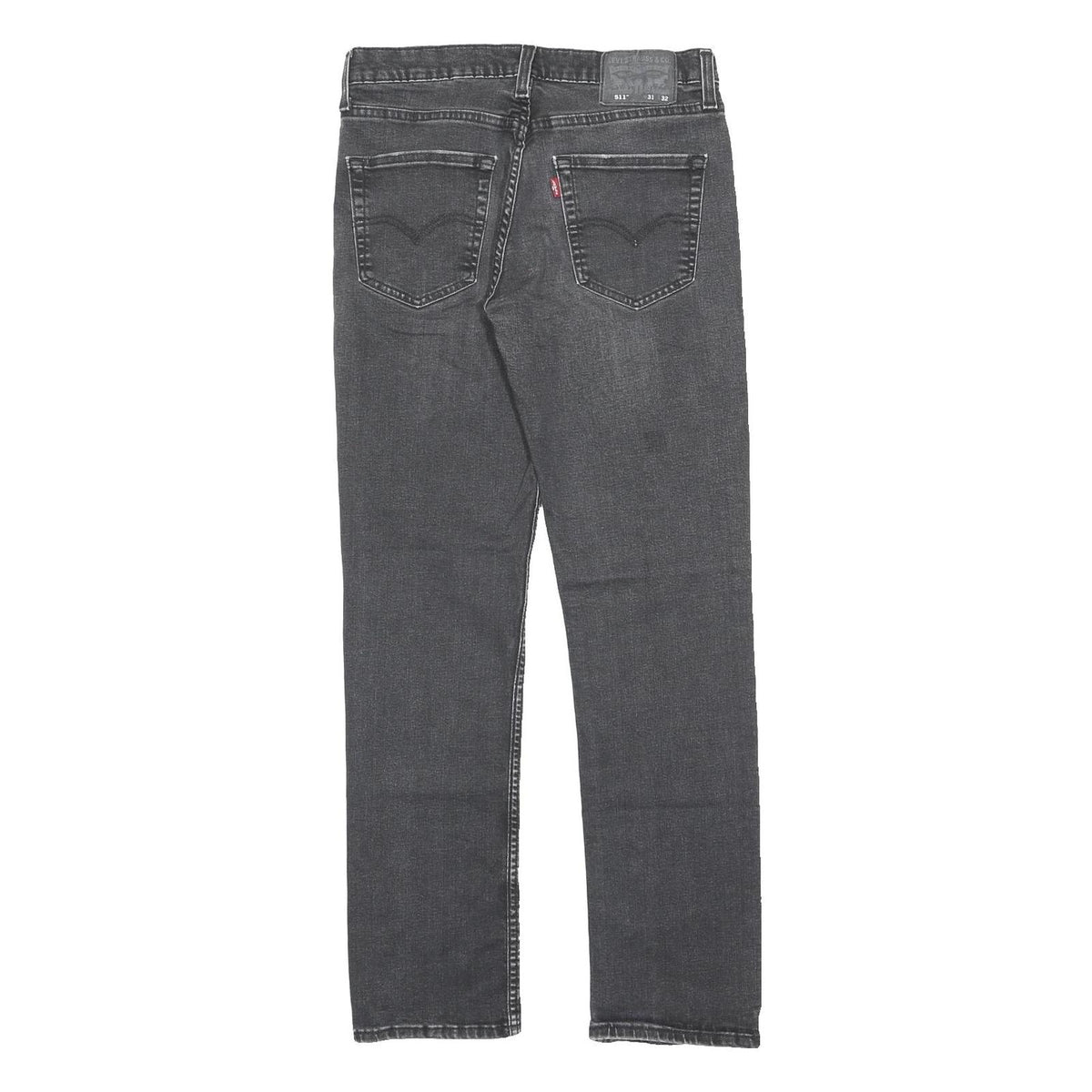 LEVI'S 511 Slim Mens Jeans Black Regular Skinny Denim Medium W31 L32 Zip