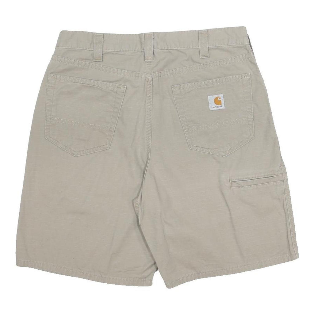 CARHARTT Mens Shorts Beige Casual Plain M W33 Durable Cotton Workwear