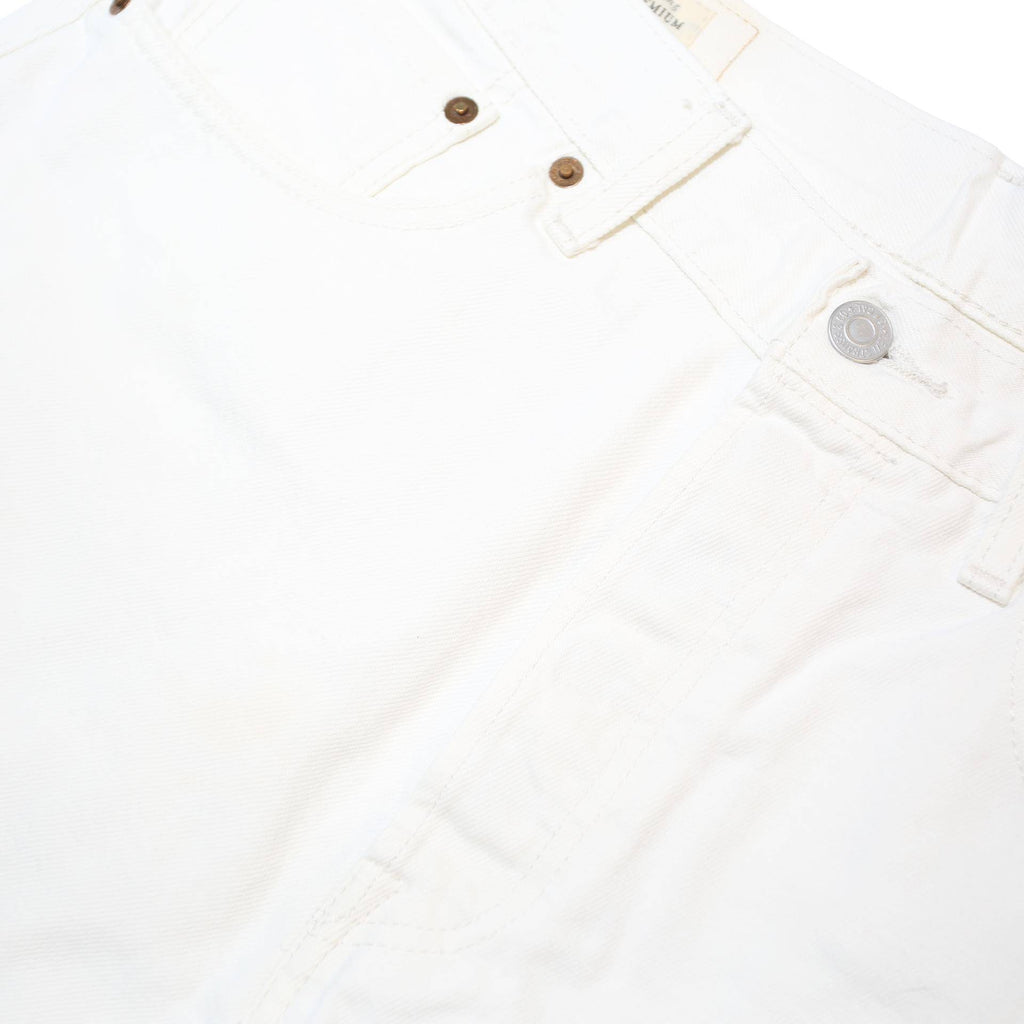 LEVI'S Mens White Casual Denim Shorts M W32 Frayed Hem Stylish