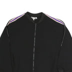 ZARA Womens Black Jacket L Polyester Blend Plain Zip Bomber Style Casual