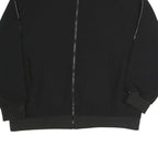 ZARA Womens Black Jacket L Polyester Blend Plain Zip Bomber Style Casual