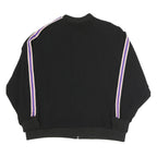 ZARA Womens Black Jacket L Polyester Blend Plain Zip Bomber Style Casual