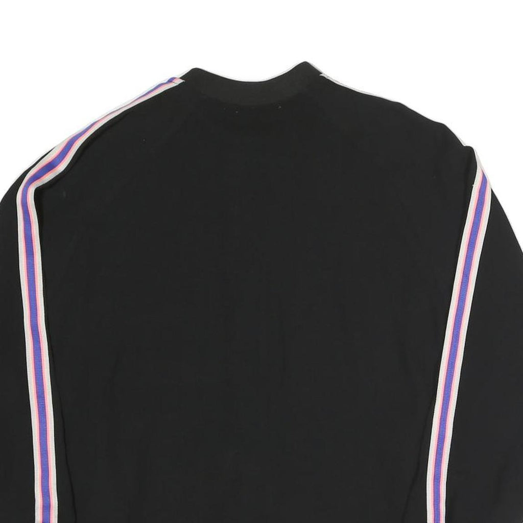 ZARA Womens Black Jacket L Polyester Blend Plain Zip Bomber Style Casual