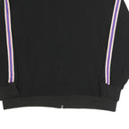 ZARA Womens Black Jacket L Polyester Blend Plain Zip Bomber Style Casual