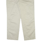 DOCKERS Mens Regular Fit Beige Cotton Blend Trousers W40 L32 Classic Style Zip