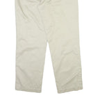 DOCKERS Mens Regular Fit Beige Cotton Blend Trousers W40 L32 Classic Style Zip
