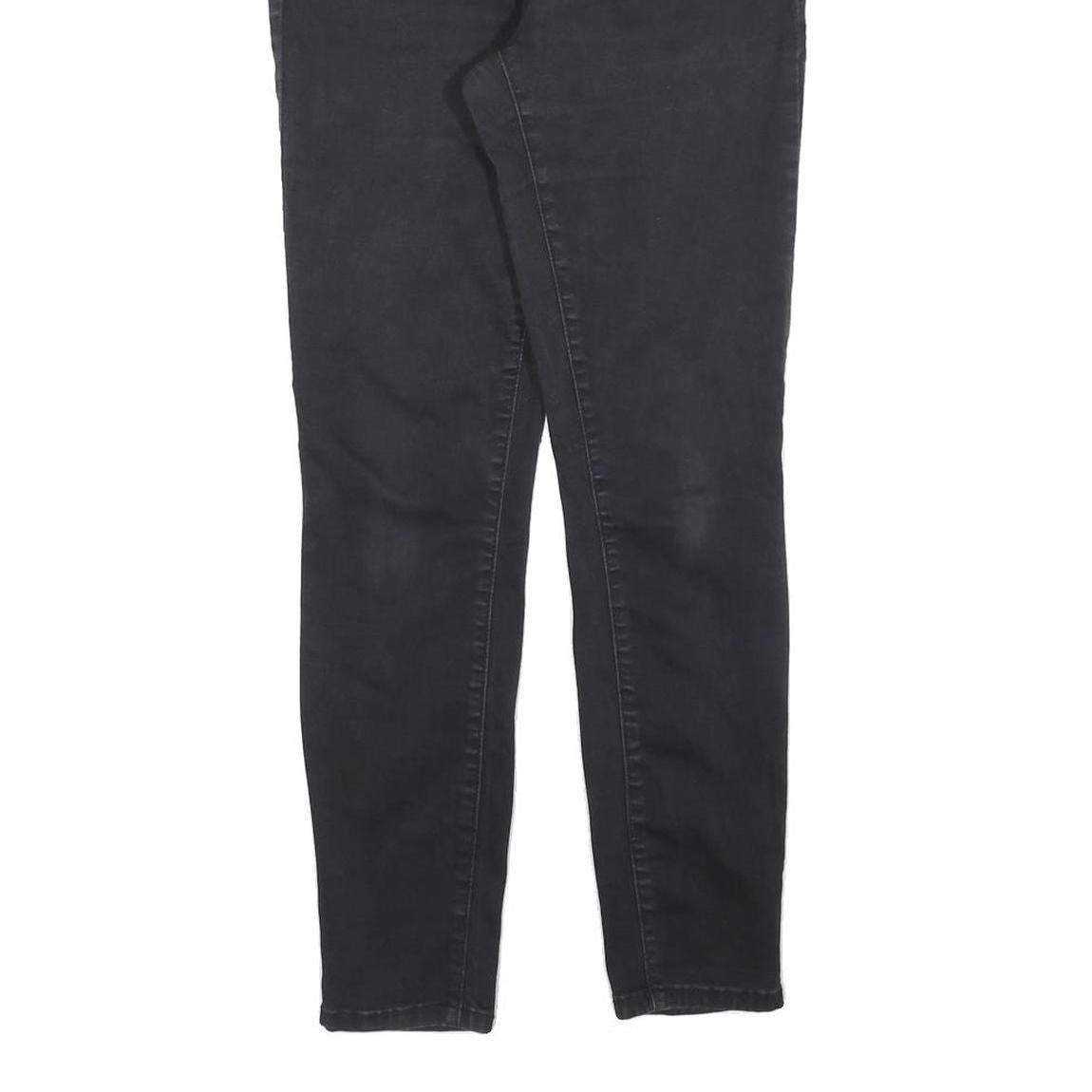 GUESS Womens Jeans Black Slim Skinny Denim W28 L28 Classic Cotton Blend Zip