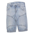 MUSTANG Mens Denim Blue Casual Shorts M W32 Cotton Blend Relaxed Fit
