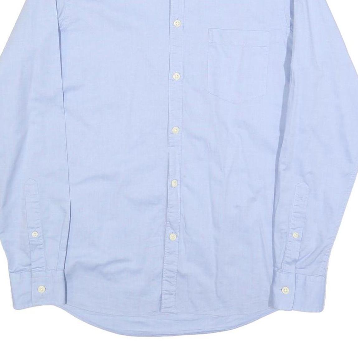JAEGER Mens Blue Shirt S Button-Down Collar Long Sleeve Cotton Blend Classic