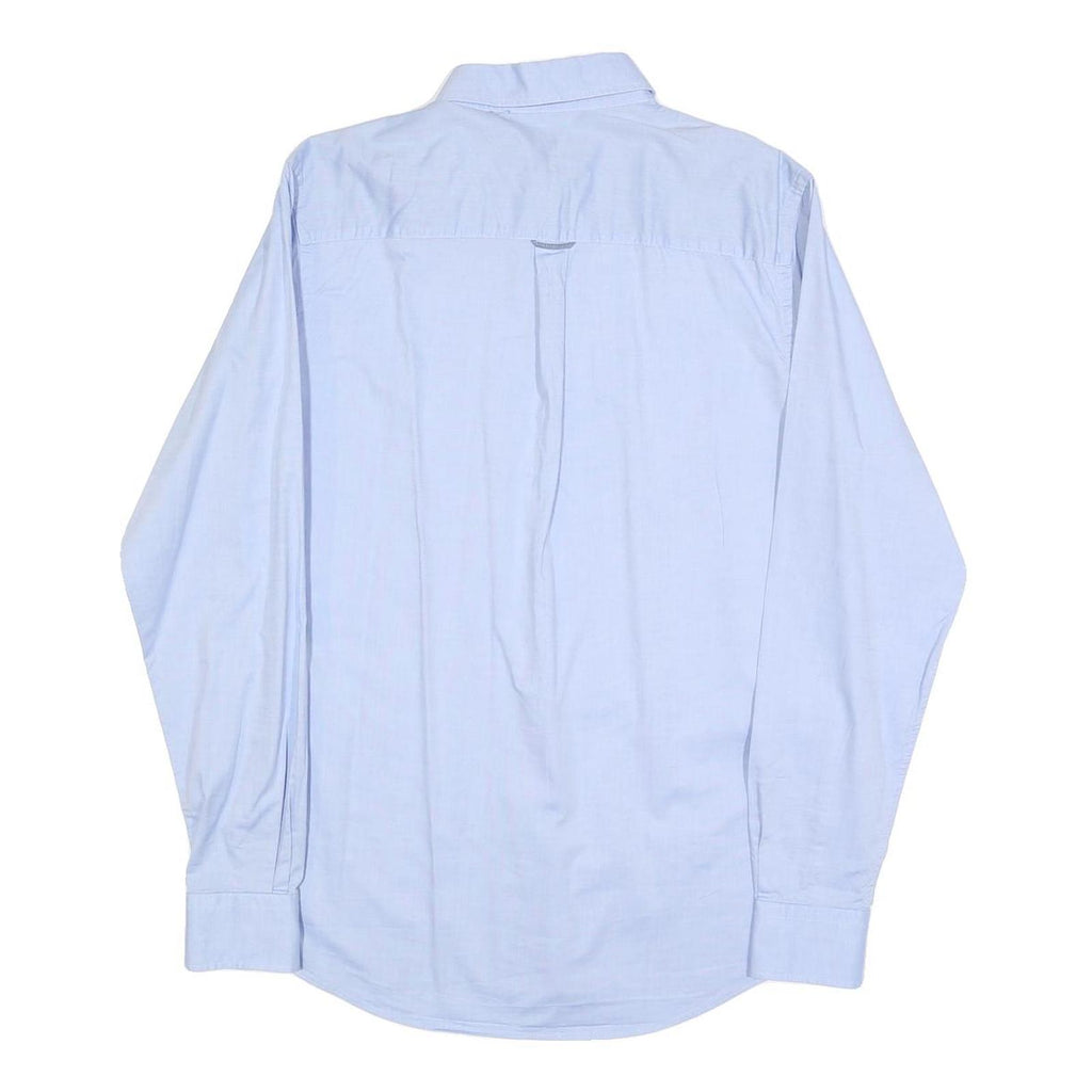 JAEGER Mens Blue Shirt S Button-Down Collar Long Sleeve Cotton Blend Classic