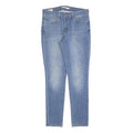 LEVI'S 711 Womens Slim Blue Denim Medium W28 L28 Slim Fit Zip Jeans