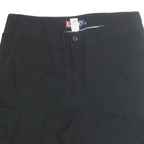 CHAPS Mens Black Cargo Shorts M W34 Cotton Blend Casual Pocketed