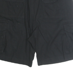 CHAPS Mens Black Cargo Shorts M W34 Cotton Blend Casual Pocketed