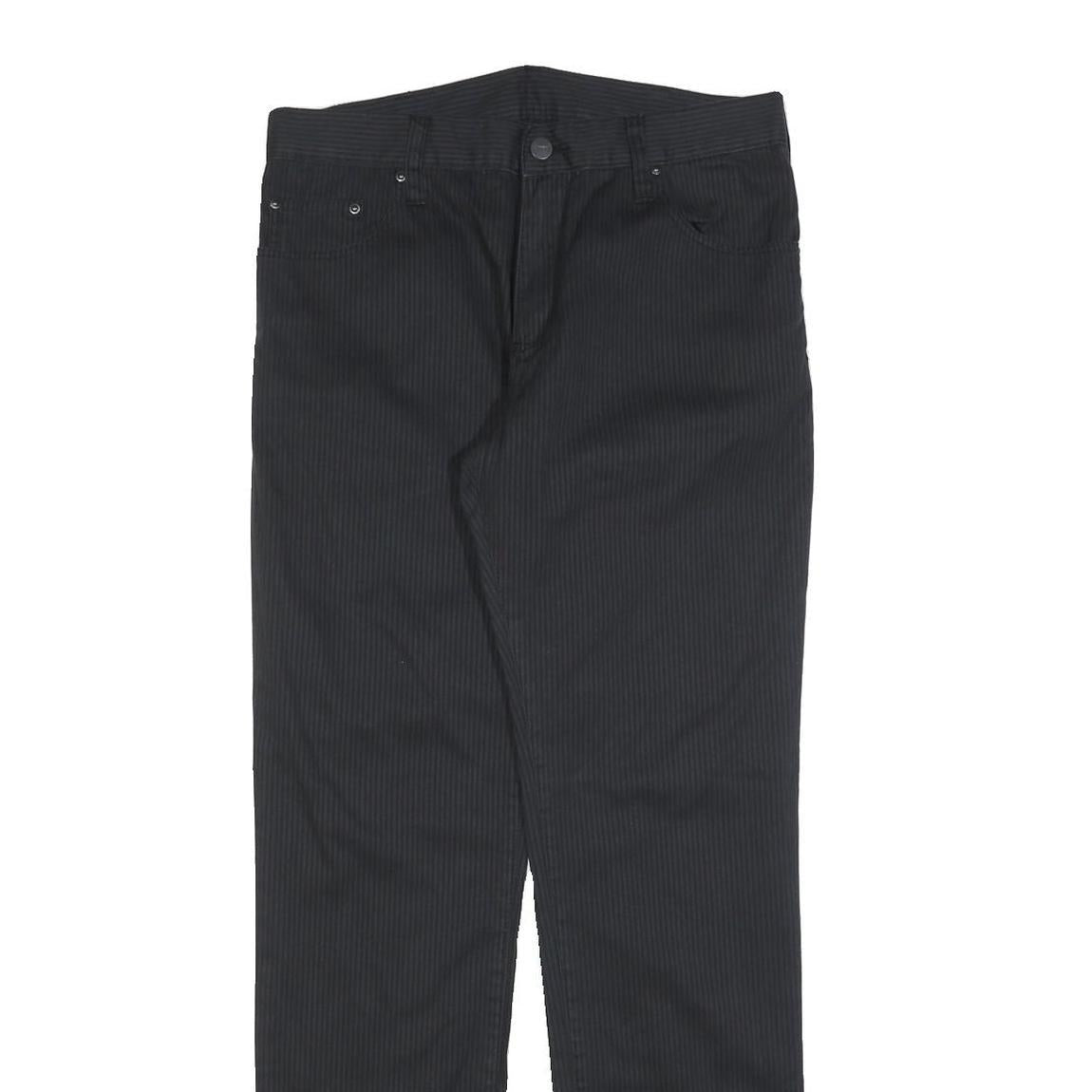 CARHARTT Mens Cotton Blend Black Slim Straight Trousers W31 L32 Workwear Casual