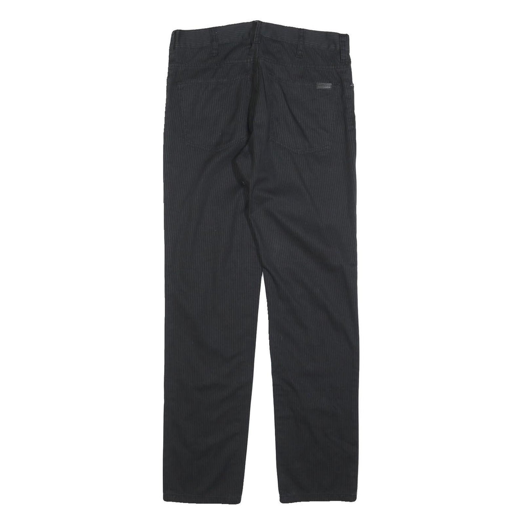 CARHARTT Mens Cotton Blend Black Slim Straight Trousers W31 L32 Workwear Casual