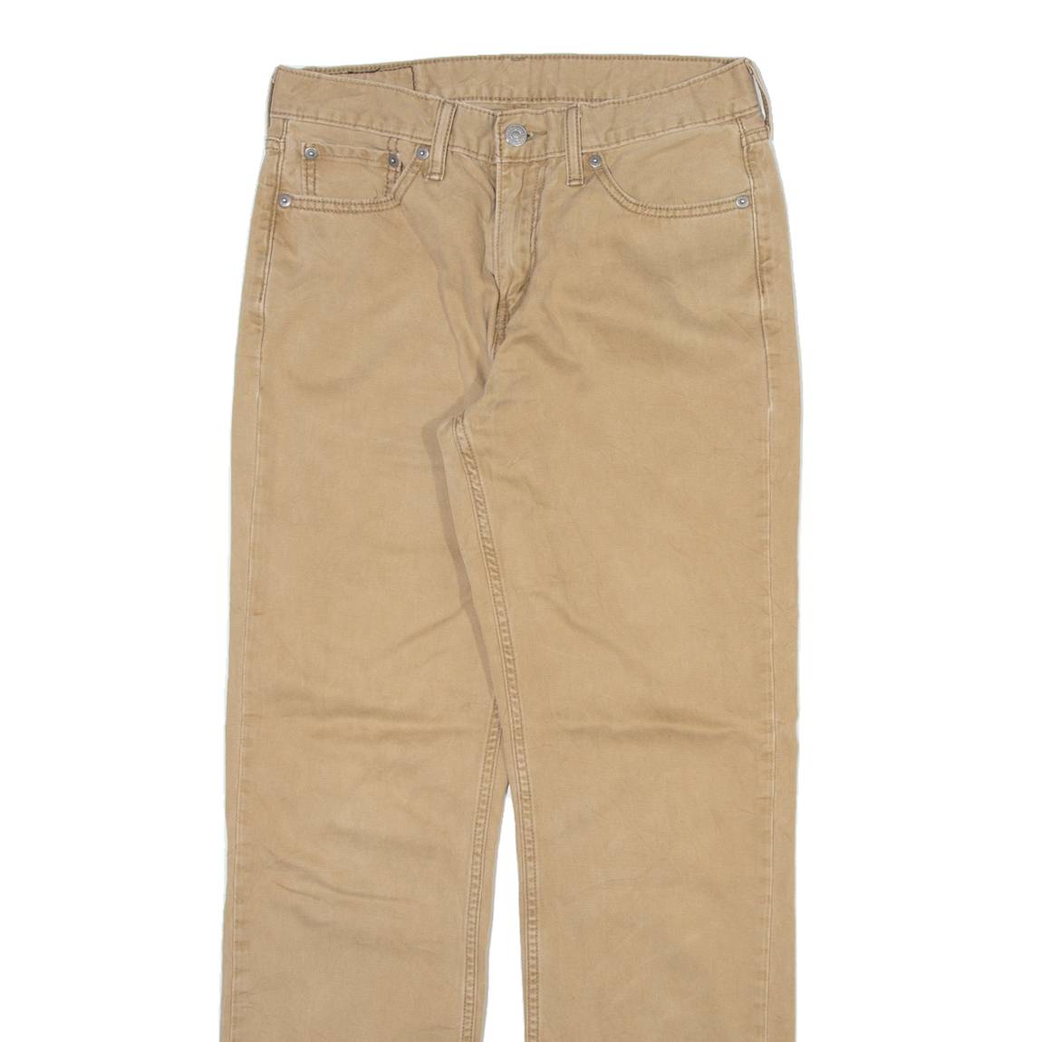 LEVI'S 514 Mens Trousers Beige Slim Straight W30 L32