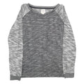 CHAMPION Mens Grey Patterned Cotton Pullover Crew Neck Jumper L Casual Comfort
