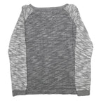 CHAMPION Mens Grey Patterned Cotton Pullover Crew Neck Jumper L Casual Comfort