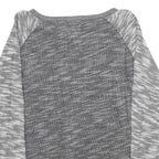 CHAMPION Mens Grey Patterned Cotton Pullover Crew Neck Jumper L Casual Comfort