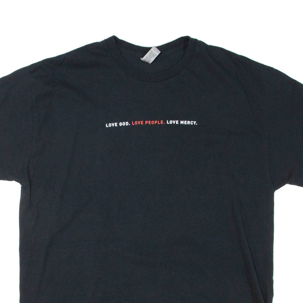 GILDAN Mens T-Shirt Black XL