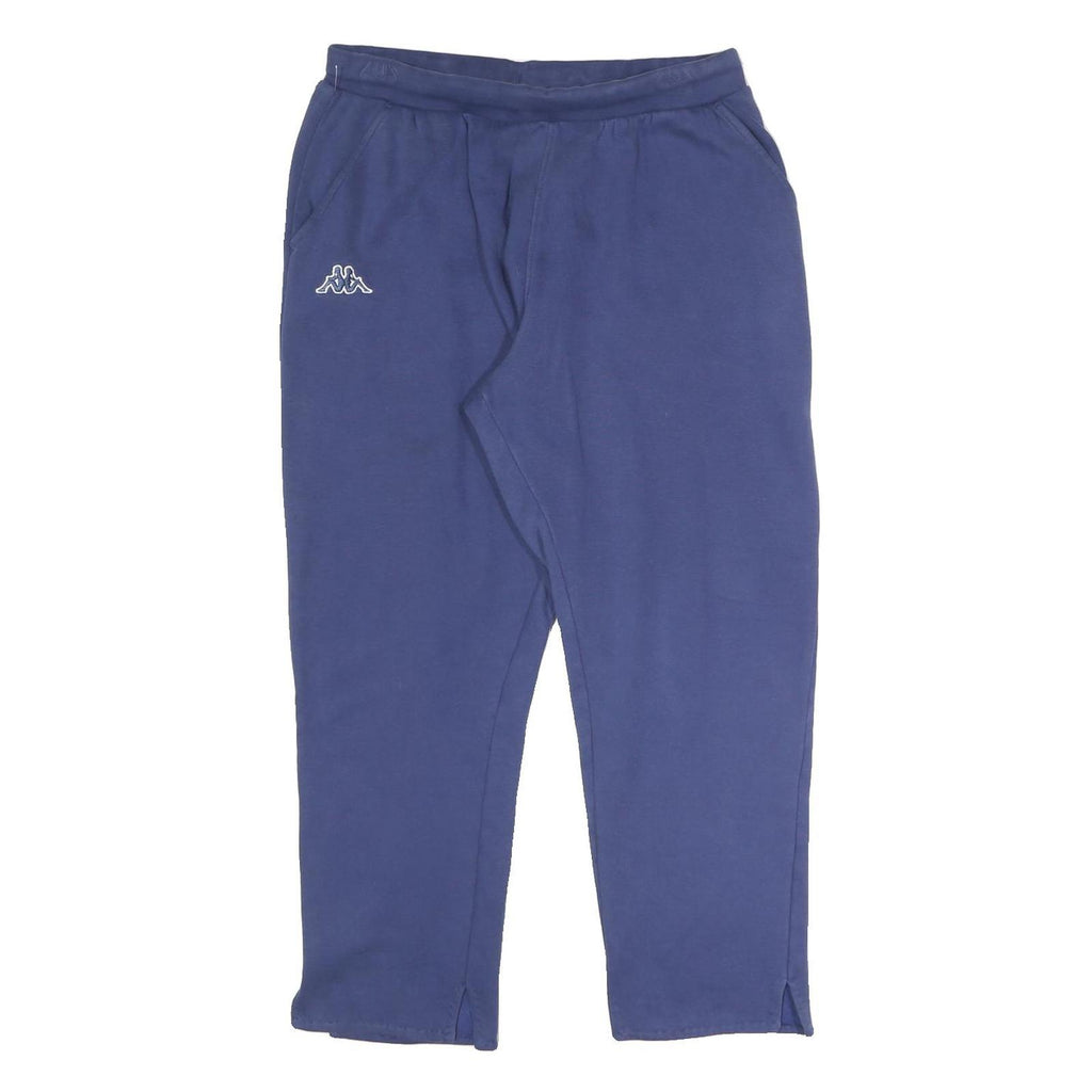 KAPPA Womens Joggers Blue XL W30 L25 Relaxed Tapered Cotton Blend Casual