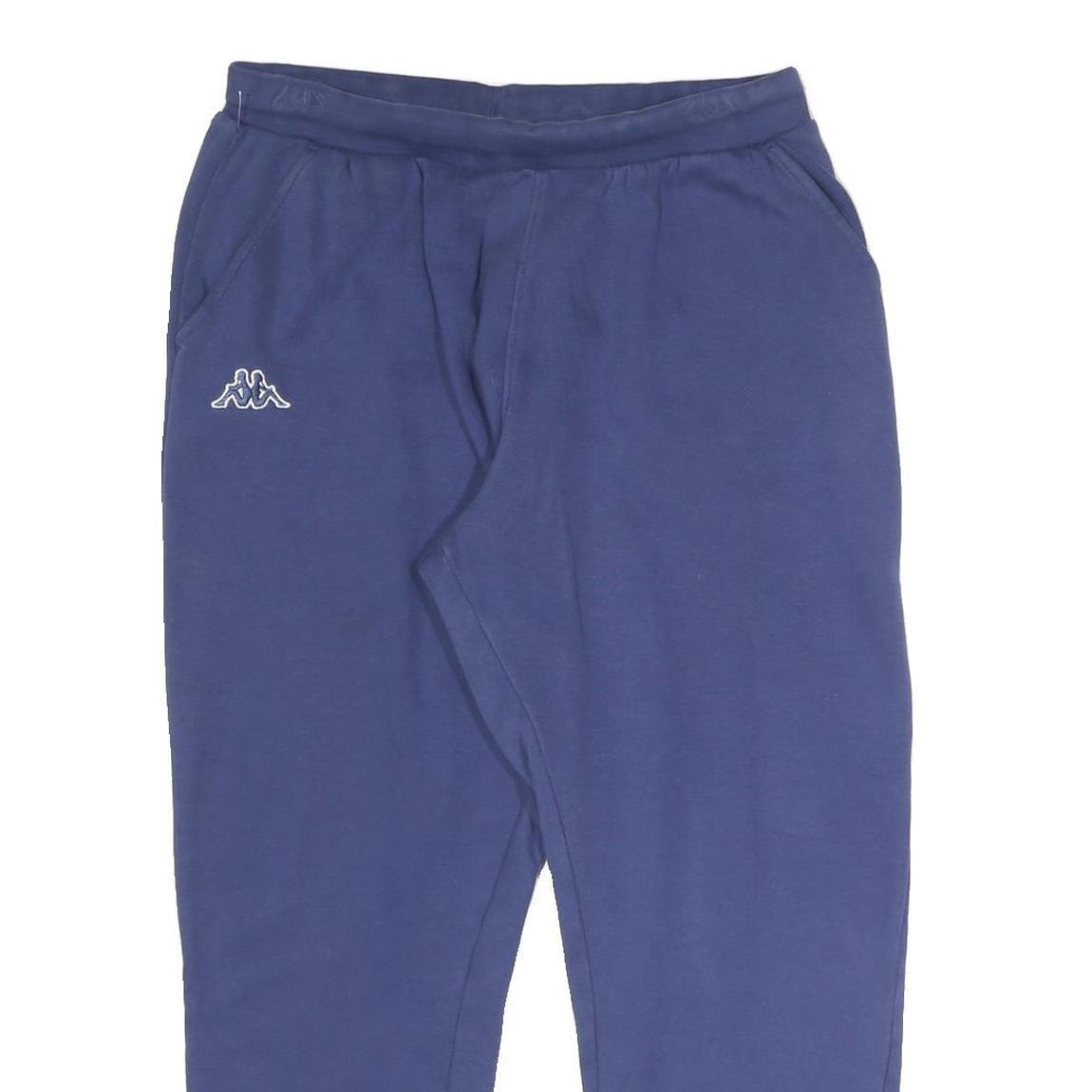 KAPPA Womens Joggers Blue XL W30 L25 Relaxed Tapered Cotton Blend Casual