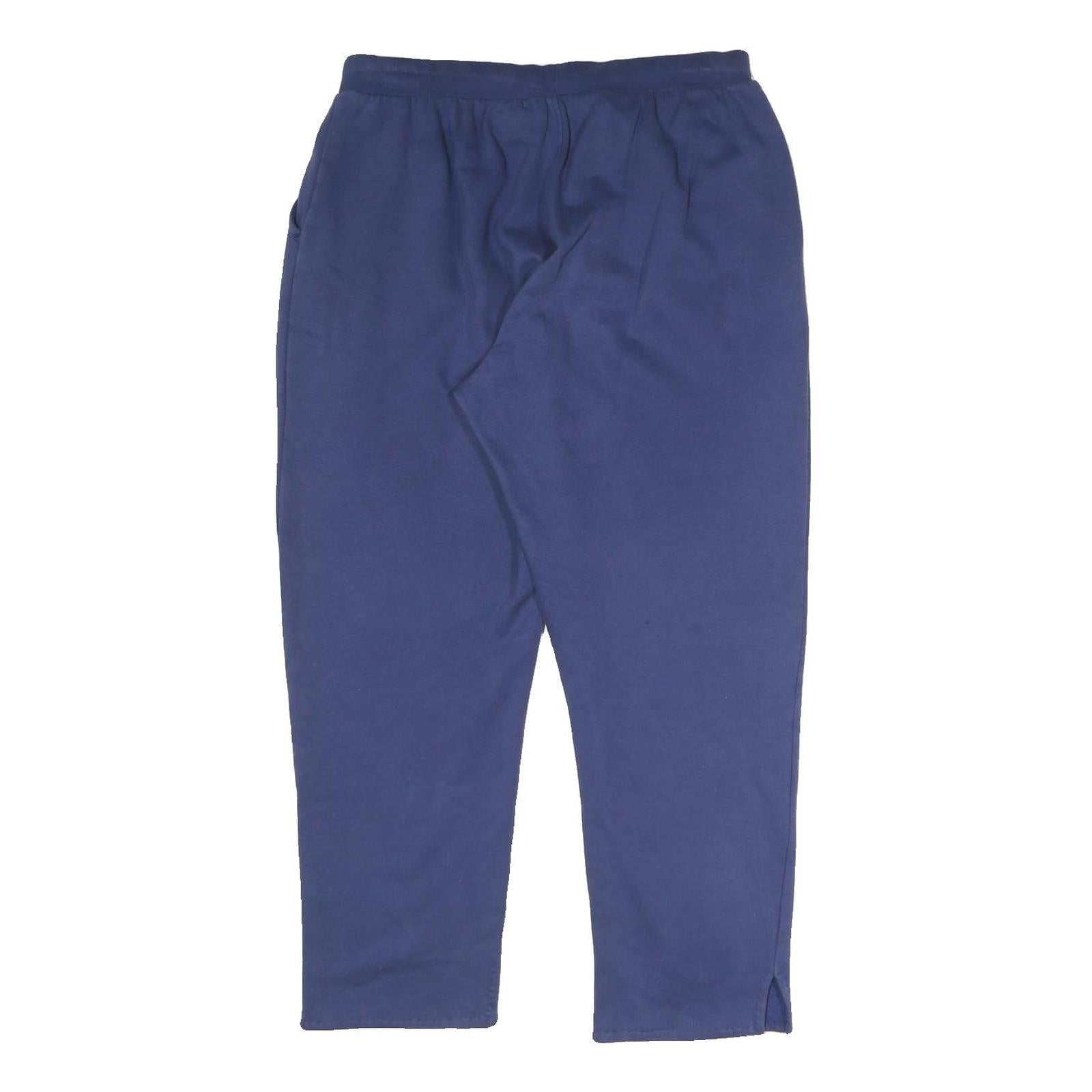 KAPPA Womens Joggers Blue XL W30 L25 Relaxed Tapered Cotton Blend Casual