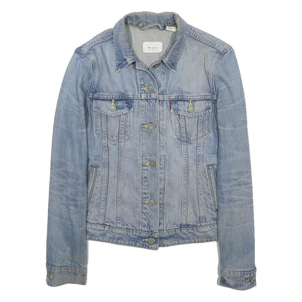 LEVI'S Womens Blue Denim Jacket XS Cotton Button Closure Classic Fit Casual Wear
